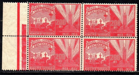 Brasil C 0057 Centenário de Vassouras Quadra 1933 N