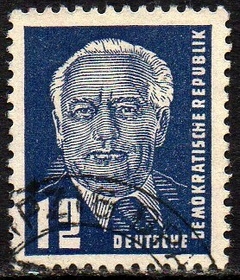 00656 Alemanha Oriental DDR 70 Presidente Pieck U (d)