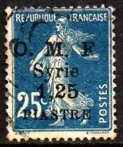 00698 Siria 61d Semeuse variedade sem ponto depois de "F" U