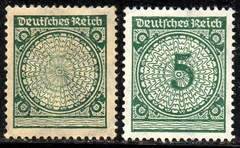 00705 Alemanha Reich 332 Numeral Variedade SEM NÚMERO RARO N