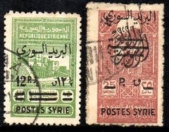 00735 Siria 288/89 Selo Fiscal Sobretaxado U
