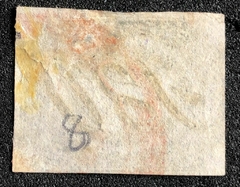 Brasil (008) Império numeral inclinado 180 réis com restauro no verso U - comprar online