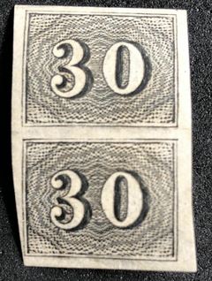 Brasil (013) Império numeral vertical 30 réis par N