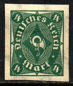 01472 Alemanha Reich 207a Corneta Postal sem denteação NN