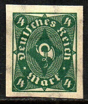 01472 Alemanha Reich 207a Corneta Postal sem denteação NN