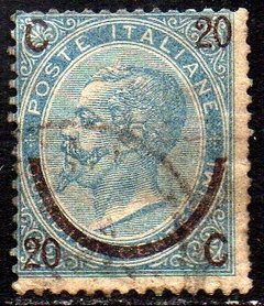 01489 Itália 22b Victor Emmanuel com sobretaxa U (a)