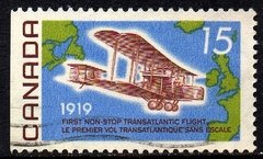 01722 Canada 415 Vôo Transatlântico Selos de Carnet U (a)