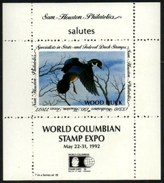 01730 EUA Souvenir Exposição Caça aos Patos World Columbian NNN