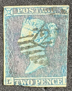 Gra Bretanha 1841 - Penny Blue (margens curtas) - Yvt: 4 - 110 Euros