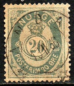 01982 Noruega 43 Numeral Leve amenci U
