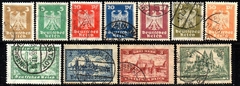 02000 Alemanha Reich 348/58 Brasão e Cidades U