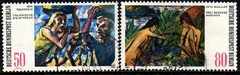 02002 Alemanha Berlin 639/40 Pinturas Modernas U (a)