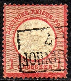 02056 Alemanha Reich 16 Águia Brasão com amenci U (l)