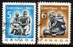 02206 Canada 409/10 Natal Família Esquimo Escultura U
