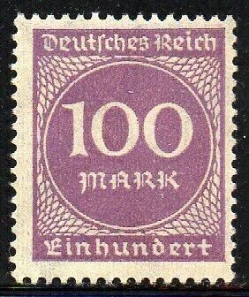 02207 Alemanha Reich 243 Numerais NNN