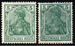 02356 Alemanha Reich 83 + 83a Papel de Guerra Germania N