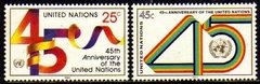 02362 Nações Unidas 574/75 Aniversário Da Onu Nn