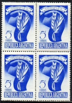 02368 Argentina 495 Revolução Trigo Quadra NNN