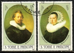 02412 São Tomé e Príncipe 733/34 Pinturas de Reimbrandt U