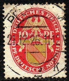 02466 Alemanha Reich 391 Brasão U (c)