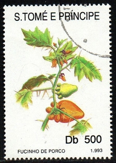 02710 São Tomé e Príncipe 1171 Pássaros e Flores U