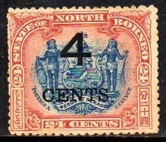02958 Borneo do Norte 91 Brasão Sobretaxado N