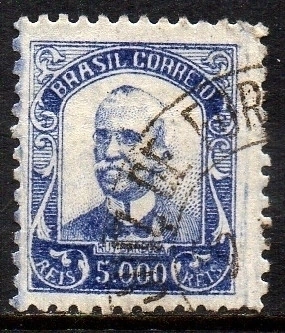 Brasil 309 Vovó Ruy Barbosa Filigrana N Correinho Hor. U (e)