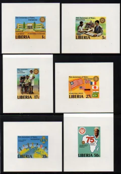 03216 Libéria 860/65 Rotary Provas de Luxo NNN