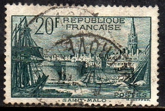 03322 França 394 Porto de São malo Navios U (d)