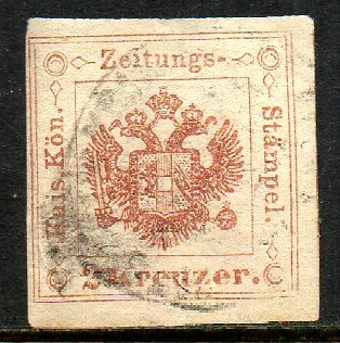 03451 Áustria Taxa para Jornais 3 Brasão U (a)