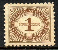 03454 Áustria Taxa 1 Numeral NN
