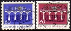 03553 Alemanha Ocidental 1042/43 Tema Europa Logotipo Ponte U (b)
