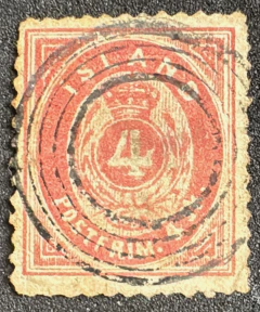 Islandia 1873 - Yvt: 3A (dt.14 x 13 ½) - usado 1000 €.