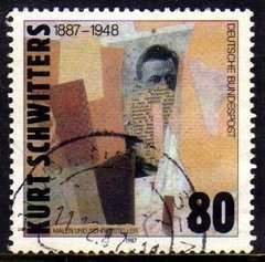 03613 Alemanha Ocidental 1158 Pintor E Escritor Kurt Schwitters U
