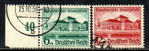 03627 Alemanha Reich 614/15 Teatro U