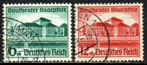 03627 Alemanha Reich 614/15 Teatro U (c)