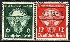 03659 Alemanha Reich 630/31 Águia Estilizada U (c)