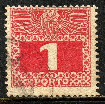 03896 Áustria Taxa 34a Numeral U