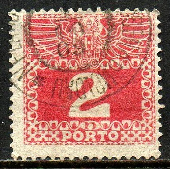 03896 Áustria Taxa 35a Numeral U