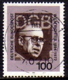 03933 Alemanha Ocidental 1584 Sindicalista Willi Richtner U (a)