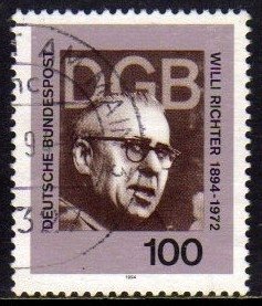 03933 Alemanha Ocidental 1584 Sindicalista Willi Richtner U
