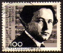 03962 Alemanha Ocidental 1423 Honegger Compositor Partitura U (a)