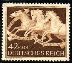03982 Alemanha Reich 739 Corrida de Cavalos N