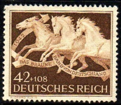 03982 Alemanha Reich 739 Corrida de Cavalos NNN