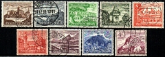 03988 Alemanha Reich 654/62 Castelos e Monumentos U