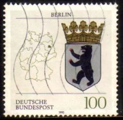 04082 Alemanha Ocidental 1448 Brasão De Berlin U