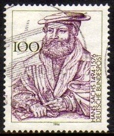 04203 Alemanha Ocidental 1595 Hans Sachs Poeta U (b)