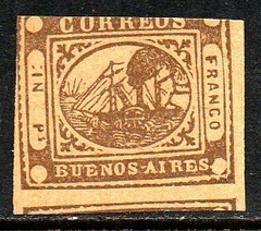 04224 Argentina Buenos Aires 6 Brasão Navio N (Não Expertizado - Sem Garantias) (a)