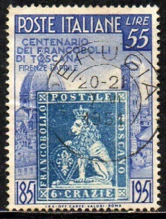 04284 Itália 592 Selo da Toscana U (a)