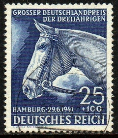 04332 Alemanha Reich 703 Corrida de Cavalos U (a)